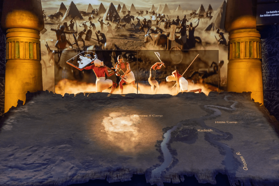 The Battle of Kadesh at Ramses Exhibition London