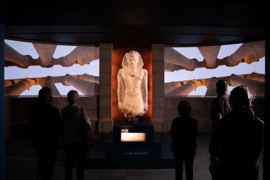 The Limestone colossus at Ramses Exhibition London